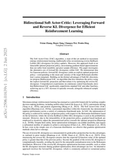 Bidirectional Soft Actor-Critic: Leveraging Forward and Reverse KL Divergence for Efficient Reinforcement Learning
