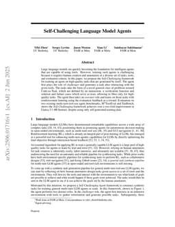 Self-Challenging Language Model Agents