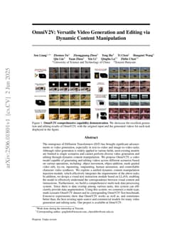 OmniV2V: Versatile Video Generation and Editing via Dynamic Content Manipulation