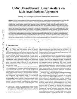 UMA: Ultra-detailed Human Avatars via Multi-level Surface Alignment