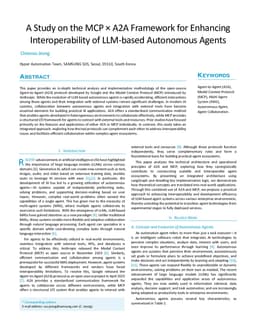 A Study on the MCP x A2A Framework for Enhancing Interoperability of LLM-based Autonomous Agents