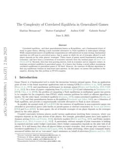 The Complexity of Correlated Equilibria in Generalized Games