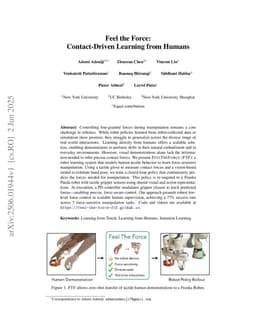 Feel the Force: Contact-Driven Learning from Humans