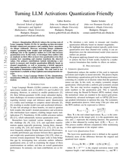 Turning LLM Activations Quantization-Friendly