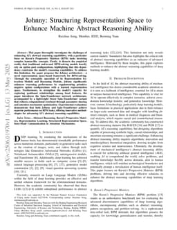 Johnny: Structuring Representation Space to Enhance Machine Abstract Reasoning Ability