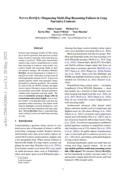 NovelHopQA: Diagnosing Multi-Hop Reasoning Failures in Long Narrative Contexts