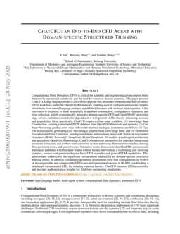 ChatCFD: an End-to-End CFD Agent with Domain-specific Structured Thinking