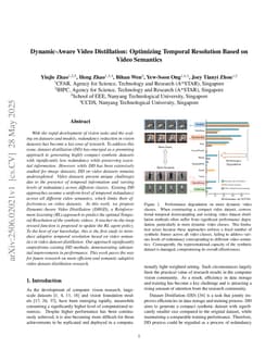 Dynamic-Aware Video Distillation: Optimizing Temporal Resolution Based on Video Semantics