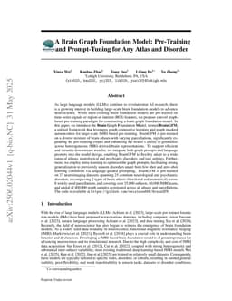 A Brain Graph Foundation Model: Pre-Training and Prompt-Tuning for Any Atlas and Disorder