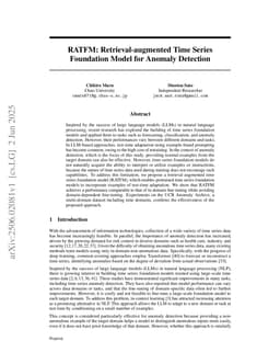 RATFM: Retrieval-augmented Time Series Foundation Model for Anomaly Detection