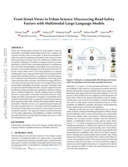 From Street Views to Urban Science: Discovering Road Safety Factors with Multimodal Large Language Models