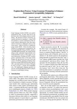 Explain-then-Process: Using Grammar Prompting to Enhance Grammatical Acceptability Judgments