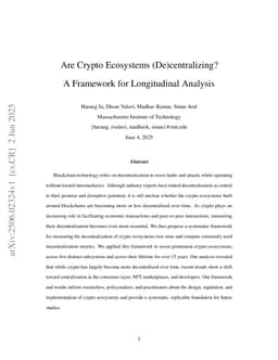 Are Crypto Ecosystems (De)centralizing? A Framework for Longitudinal Analysis