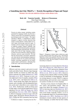 Something Just Like TRuST : Toxicity Recognition of Span and Target