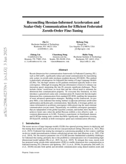 Reconciling Hessian-Informed Acceleration and Scalar-Only Communication for Efficient Federated Zeroth-Order Fine-Tuning