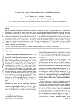 Trusted Fake Audio Detection Based on Dirichlet Distribution