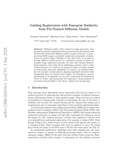 Guiding Registration with Emergent Similarity from Pre-Trained Diffusion Models