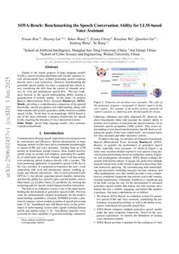 SOVA-Bench: Benchmarking the Speech Conversation Ability for LLM-based Voice Assistant