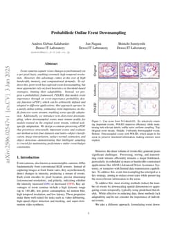Probabilistic Online Event Downsampling