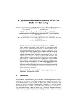 A Time-Enhanced Data Disentanglement Network for Traffic Flow Forecasting