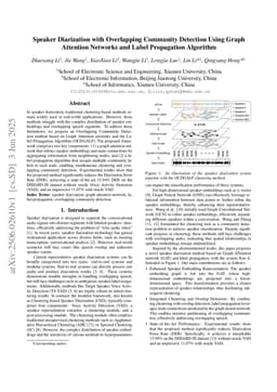 Speaker Diarization with Overlapping Community Detection Using Graph Attention Networks and Label Propagation Algorithm