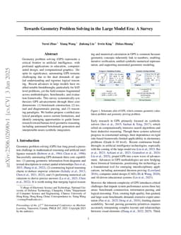 Towards Geometry Problem Solving in the Large Model Era: A Survey