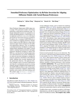 Smoothed Preference Optimization via ReNoise Inversion for Aligning Diffusion Models with Varied Human Preferences