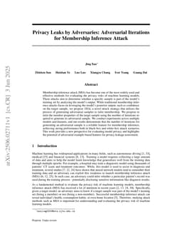 Privacy Leaks by Adversaries: Adversarial Iterations for Membership Inference Attack