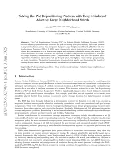 Solving the Pod Repositioning Problem with Deep Reinforced Adaptive Large Neighborhood Search