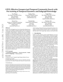UTCS: Effective Unsupervised Temporal Community Search with Pre-training of Temporal Dynamics and Subgraph Knowledge