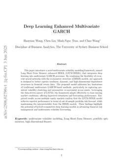 Deep Learning Enhanced Multivariate GARCH