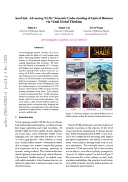 SemVink: Advancing VLMs' Semantic Understanding of Optical Illusions via Visual Global Thinking