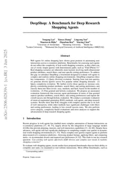 DeepShop: A Benchmark for Deep Research Shopping Agents