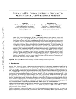 Ensemble-MIX: Enhancing Sample Efficiency in Multi-Agent RL Using Ensemble Methods