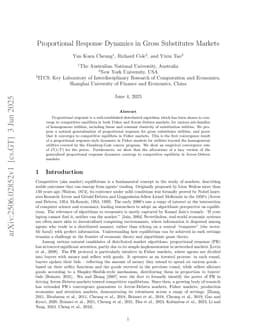 Proportional Response Dynamics in Gross Substitutes Markets
