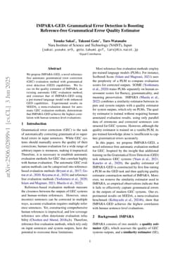 IMPARA-GED: Grammatical Error Detection is Boosting Reference-free Grammatical Error Quality Estimator
