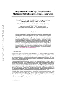 HaploOmni: Unified Single Transformer for Multimodal Video Understanding and Generation