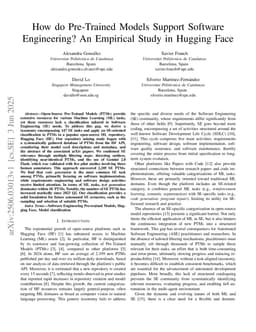 How do Pre-Trained Models Support Software Engineering? An Empirical Study in Hugging Face