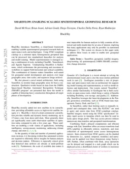 Smartflow: Enabling Scalable Spatiotemporal Geospatial Research