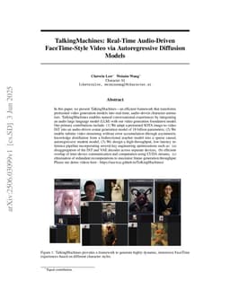 TalkingMachines: Real-Time Audio-Driven FaceTime-Style Video via Autoregressive Diffusion Models