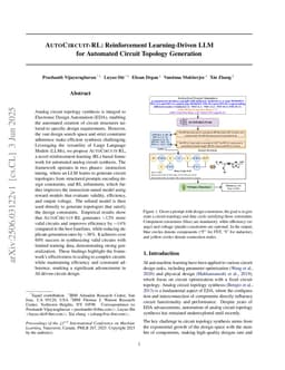 AUTOCIRCUIT-RL: Reinforcement Learning-Driven LLM for Automated Circuit Topology Generation
