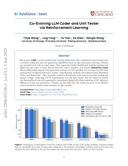 Co-Evolving LLM Coder and Unit Tester via Reinforcement Learning