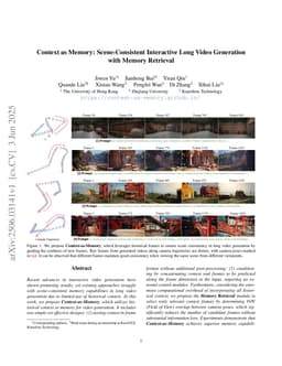 Context as Memory: Scene-Consistent Interactive Long Video Generation with Memory Retrieval
