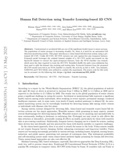 Human Fall Detection using Transfer Learning-based 3D CNN