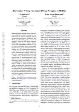 HueManity: Probing Fine-Grained Visual Perception in MLLMs