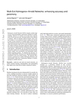 Multi-Exit Kolmogorov-Arnold Networks: enhancing accuracy and parsimony