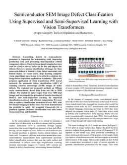 Semiconductor SEM Image Defect Classification Using Supervised and Semi-Supervised Learning with Vision Transformers