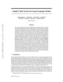Adaptive Task Vectors for Large Language Models