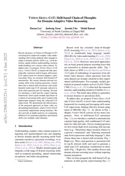 Video-Skill-CoT: Skill-based Chain-of-Thoughts for Domain-Adaptive Video Reasoning