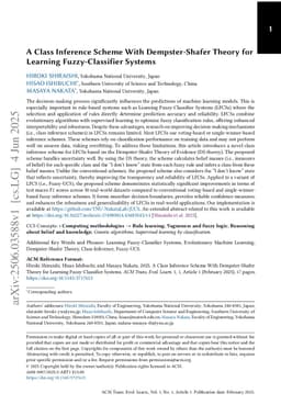 A Class Inference Scheme With Dempster-Shafer Theory for Learning Fuzzy-Classifier Systems